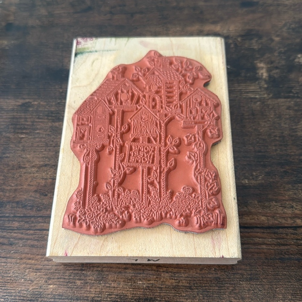 Stampin Up Home Tweet Home Wood Stamp Birdhouses - Picture 2 of 7